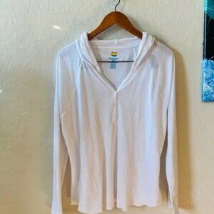 Old Navy White Wide Sleeve Lounge Hoodie